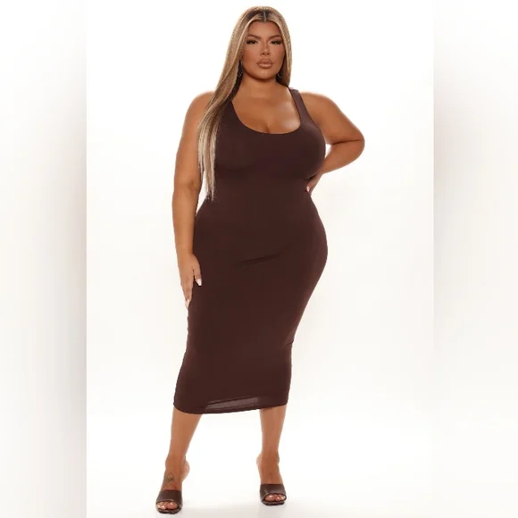 brown plus size dress fashion nova Plus Size Button Down Asymmetrical Dress  2020AVE